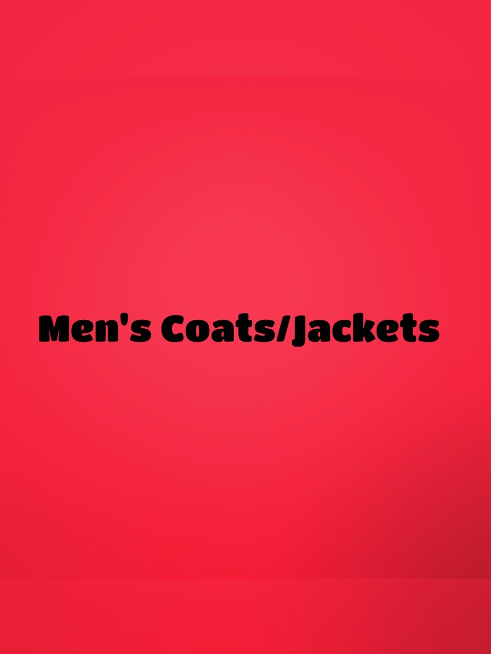 Coats and Jackets